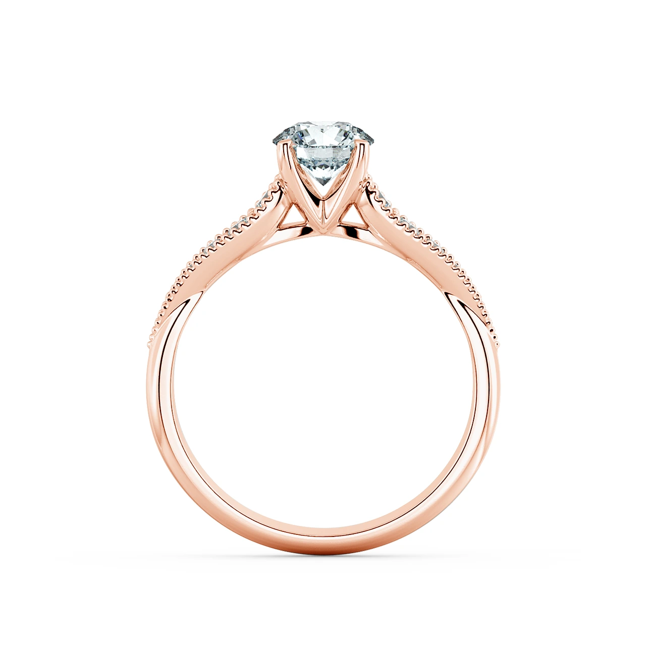 Solitaire Engagement Ring with Eternity Band NCH1808 5